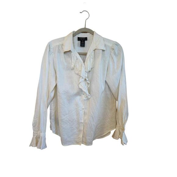 Lauren Ralph Lauren Tops - lauren ralph lauren vintage Inspired pearl button top PM